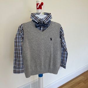 Vest and Collar Shirt